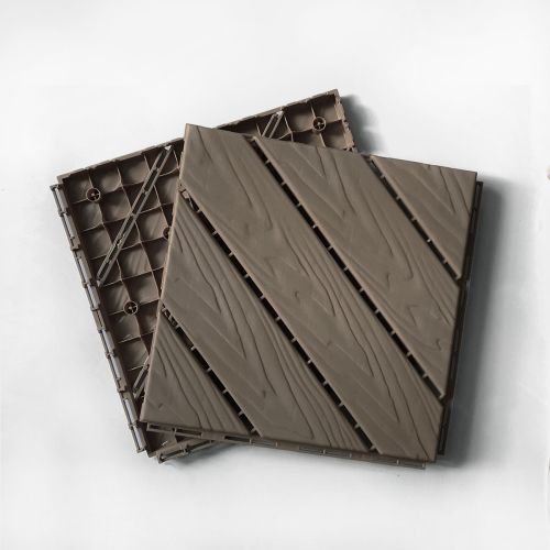 35pcs Plastic Composite Deck Tiles, 12x12in