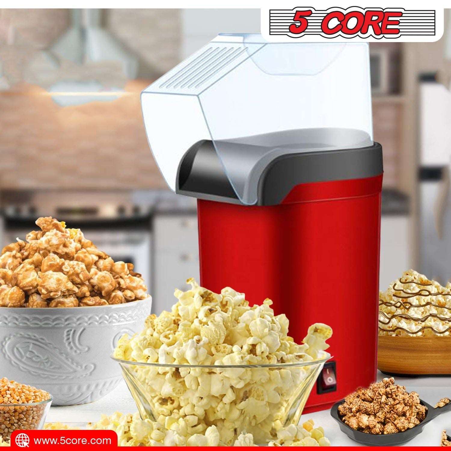 16-Cup Hot Air Popcorn Maker