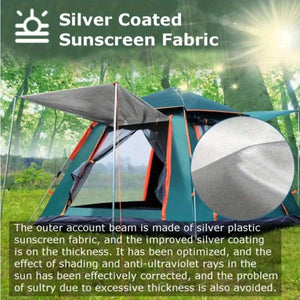 2-3 Person Waterproof Tent with 2 Mosquito Nets