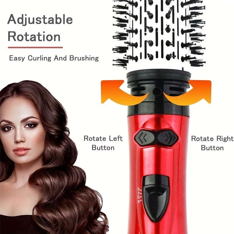 2-in-1 Electric Rotating Curling Comb and Hair Dryer