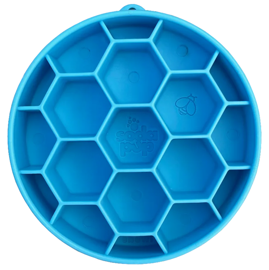 Honeycomb eBowl Deep Slow Feeder Dog Bowl for Enrichment