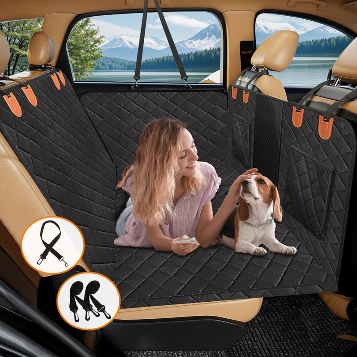 Water-Resistant Dog Back-Seat Extender & Car Cover