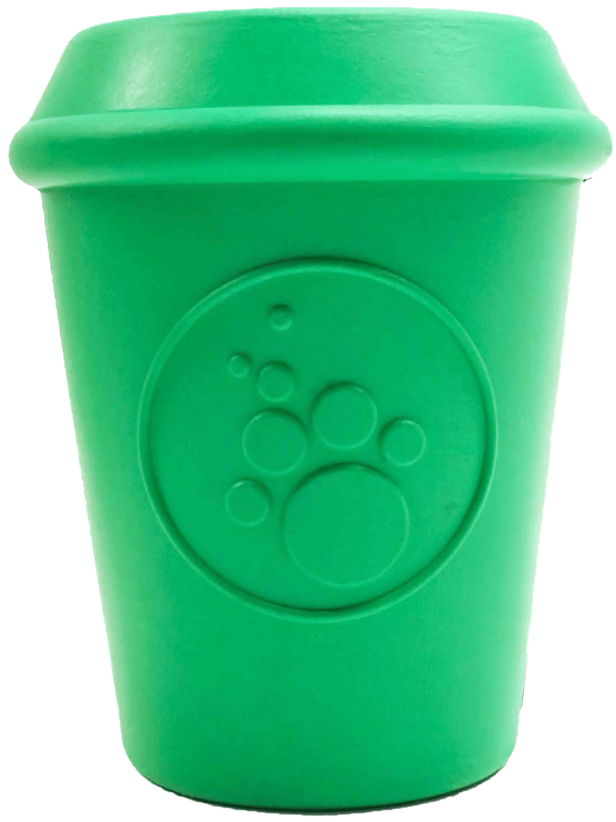 Coffee Cup Rubber Chew Toy & Treat Dispenser